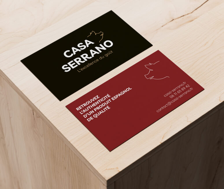 Carte de visite pour Casa Serrano